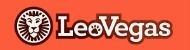 LeoVegas logo with lion icon and orange background.